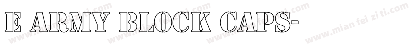 E Army Block Caps字体转换